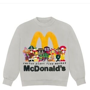 CACTUS PLANT FLEA MARKET x McDonald’s CPFM Crewneck Size Small NEW
